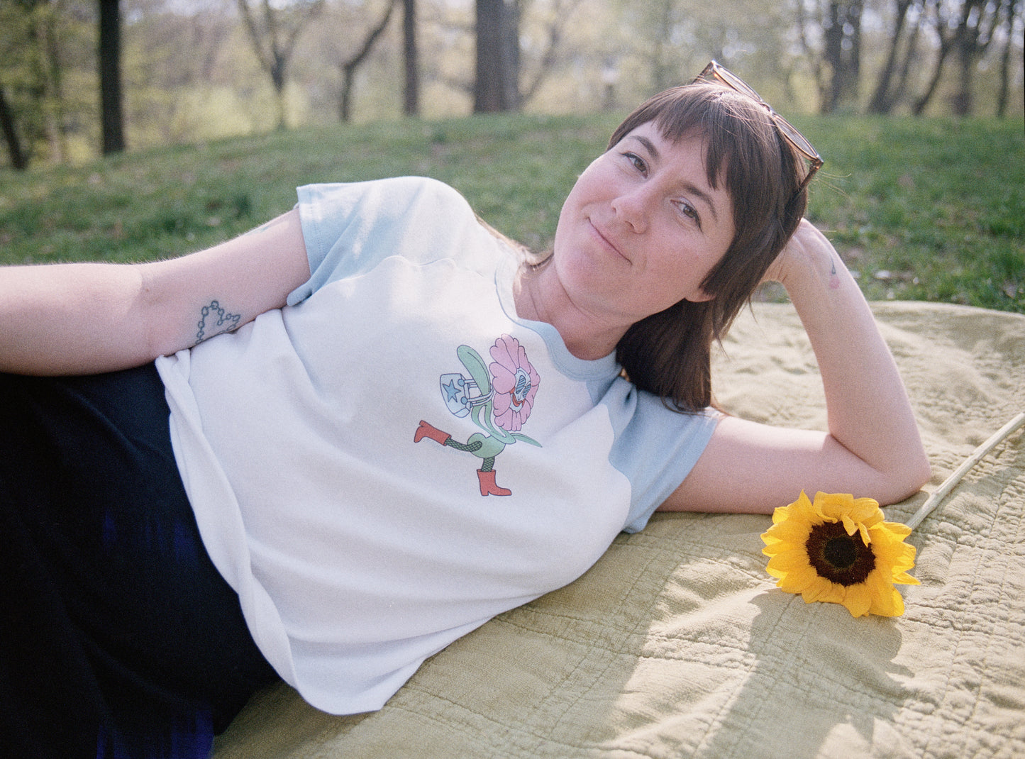 Fashion Flower Baby Tee