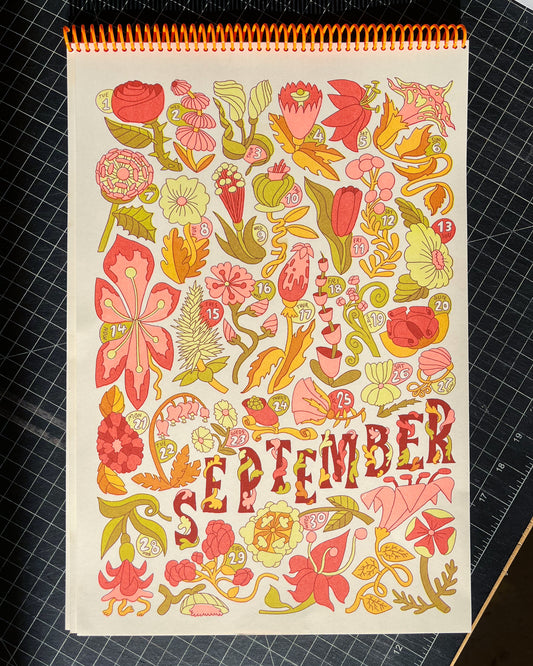 2026 Calendar Solo Prints: September