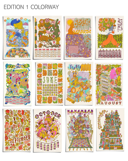 2026 Risograph Calendar RE-PRINTS!