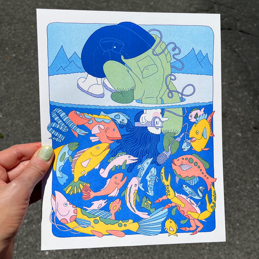 Riso Print: Animal Sounds