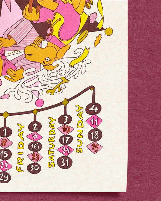 2026 Calendar Solo Prints: October