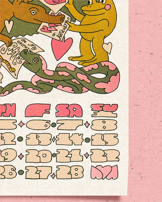 2026 Calendar Solo Prints: February