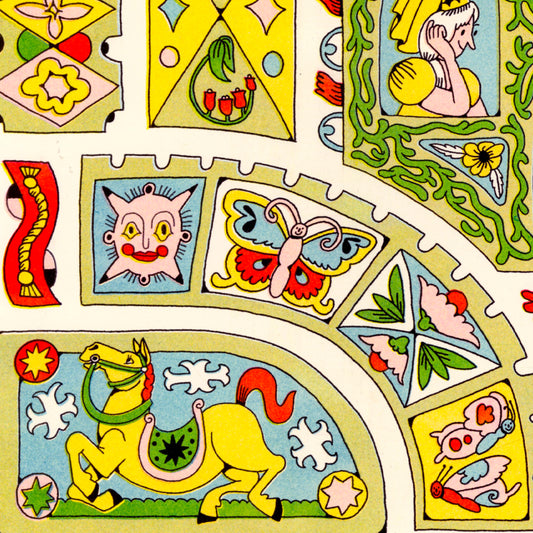 Riso Print: Castle Panels