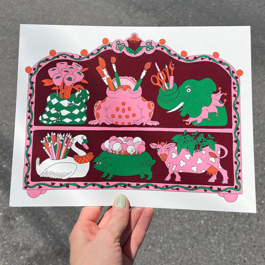 Digital Prints: Friendly Vessels