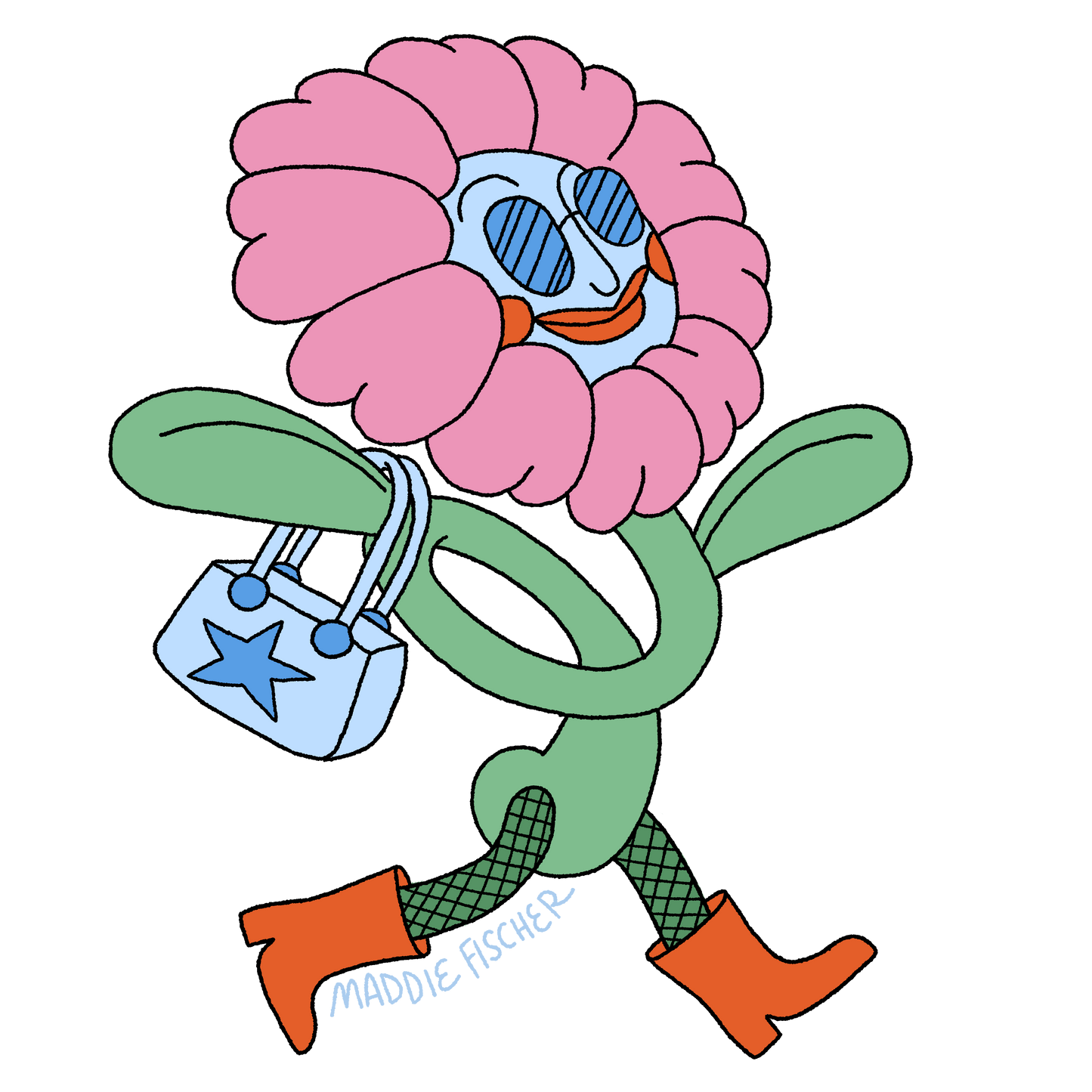Fashion Flower Sticker