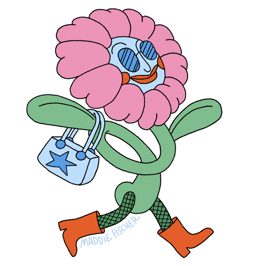 Fashion Flower Sticker