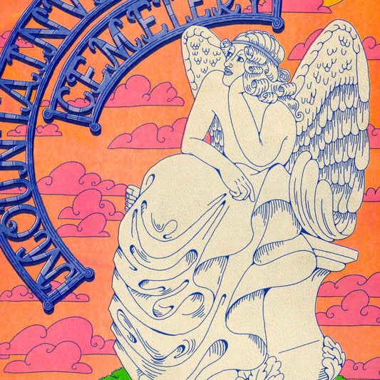 Riso Print: Mountainview Cemetery