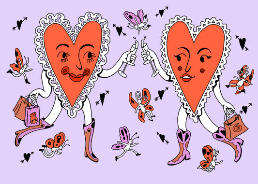 Valentines Hearts Card