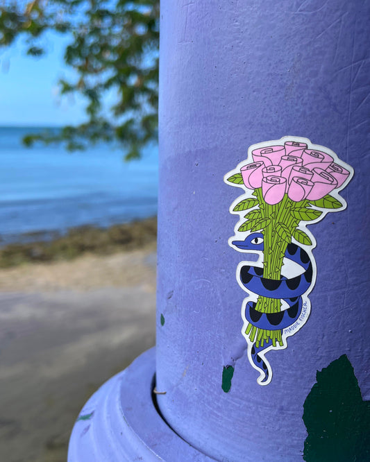Snake Bouquet Sticker