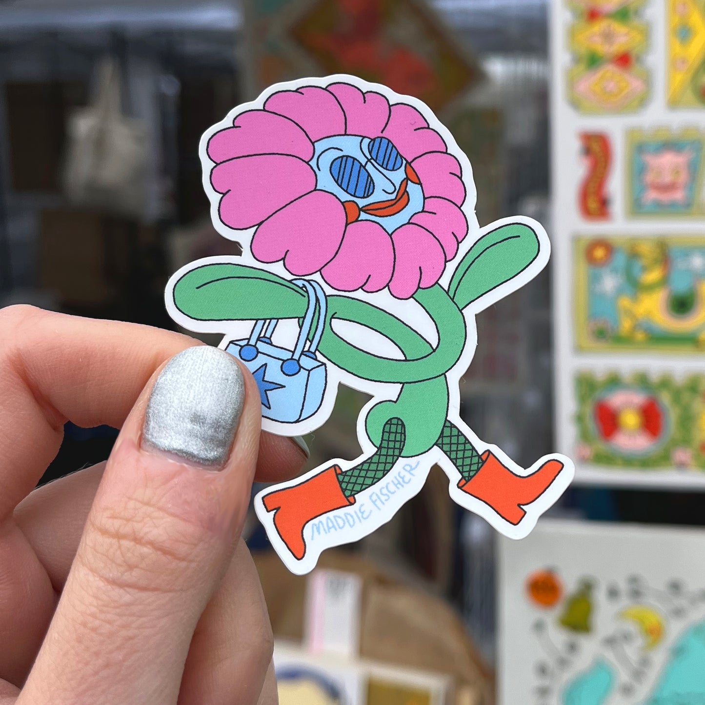 Fashion Flower Sticker