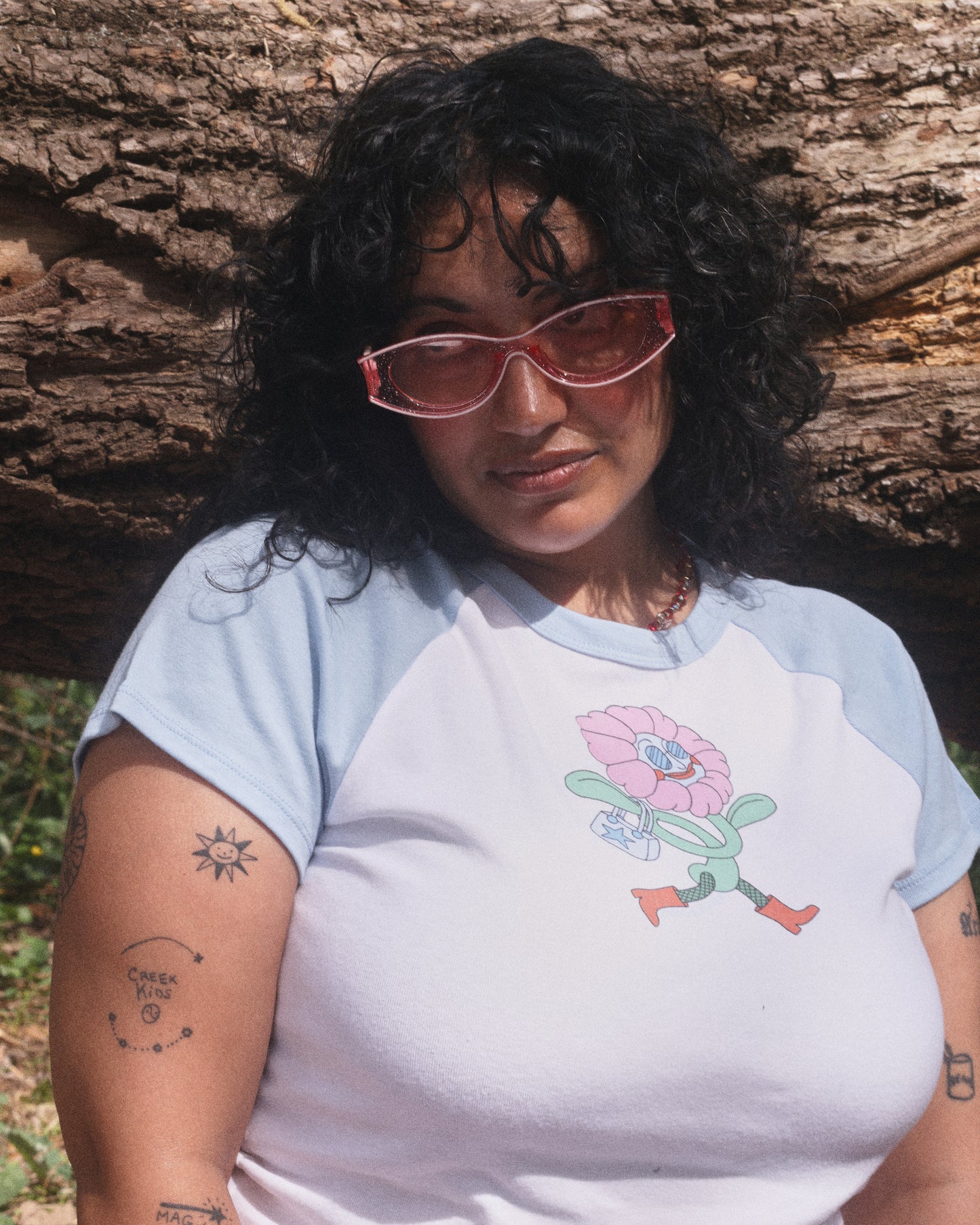 Fashion Flower Baby Tee