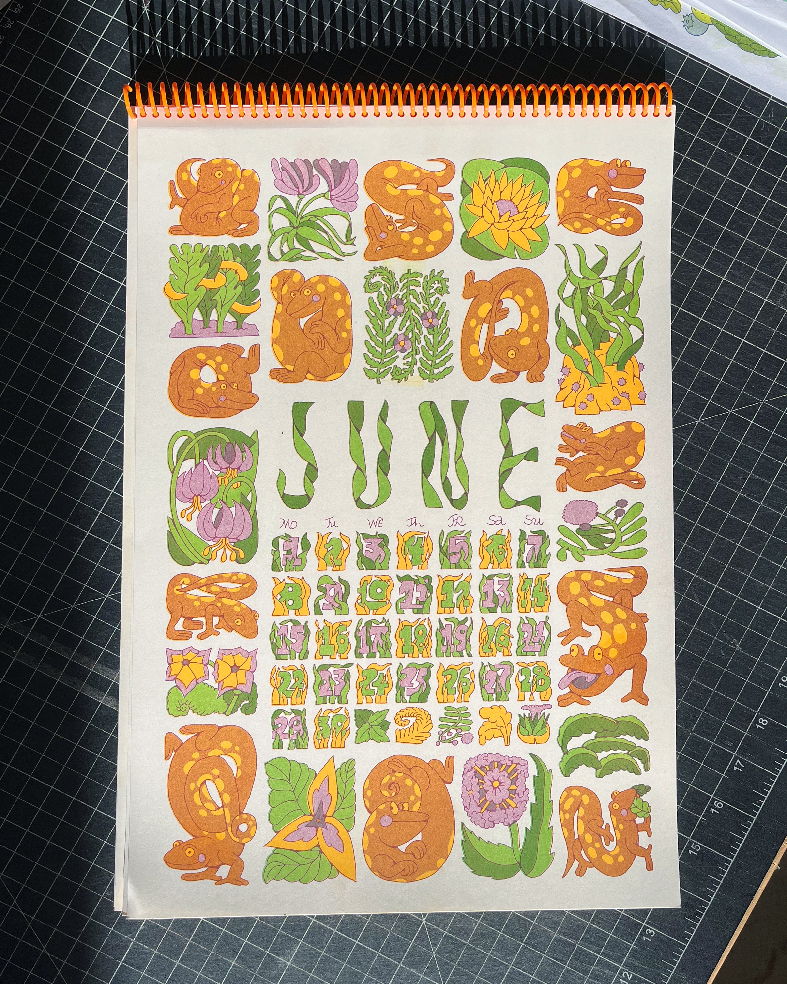 カレンダー・スケジュール opnner Risograph Calendar 2026 opnner Risograph Calendar 2026 | opnner