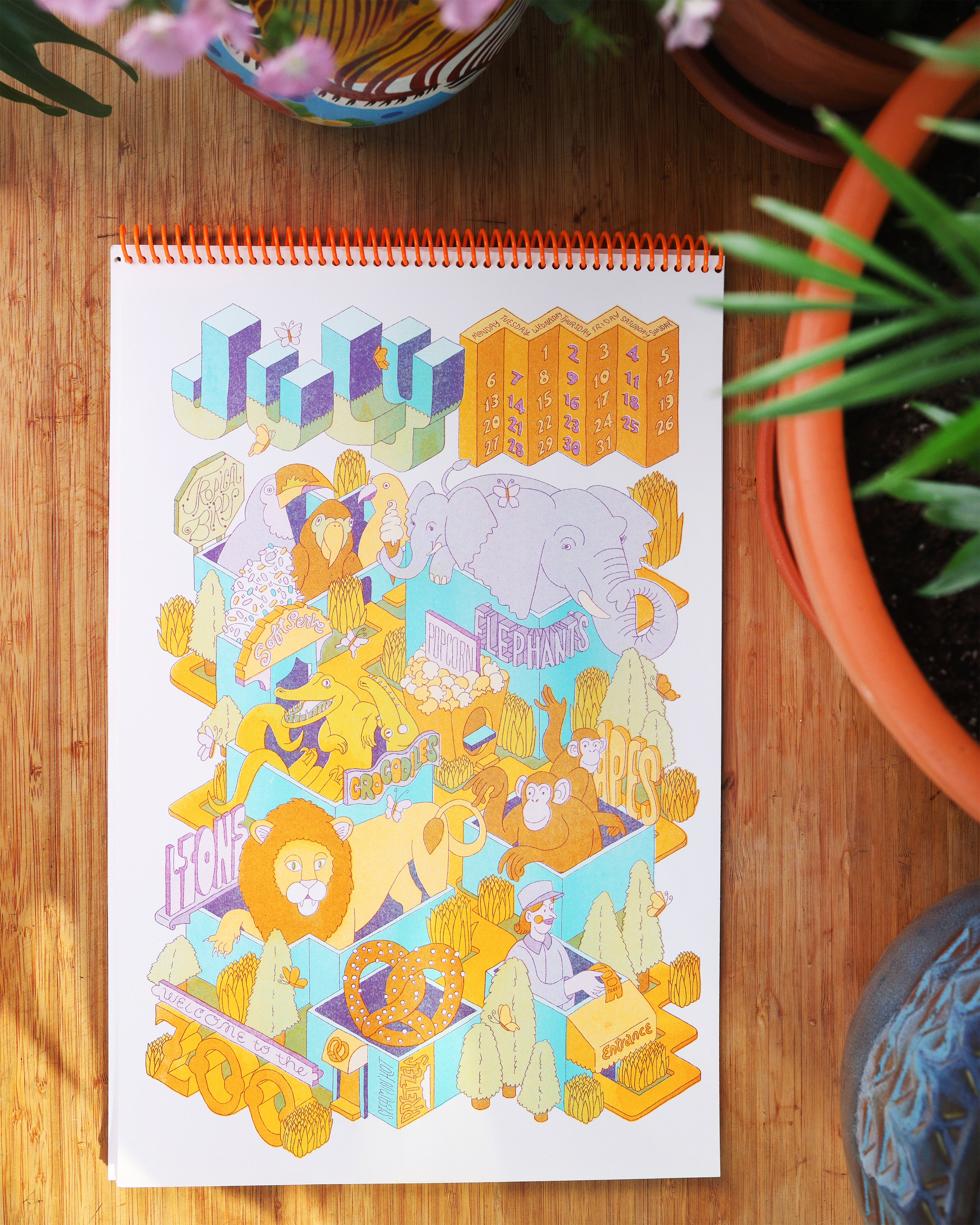 2026 Risograph Calendar RE-PRINTS! – Maddie Fischer