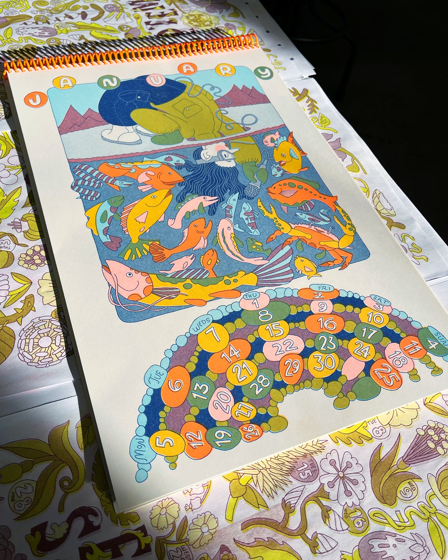 Subscriber Exclusive: 2026 Risograph Calendar