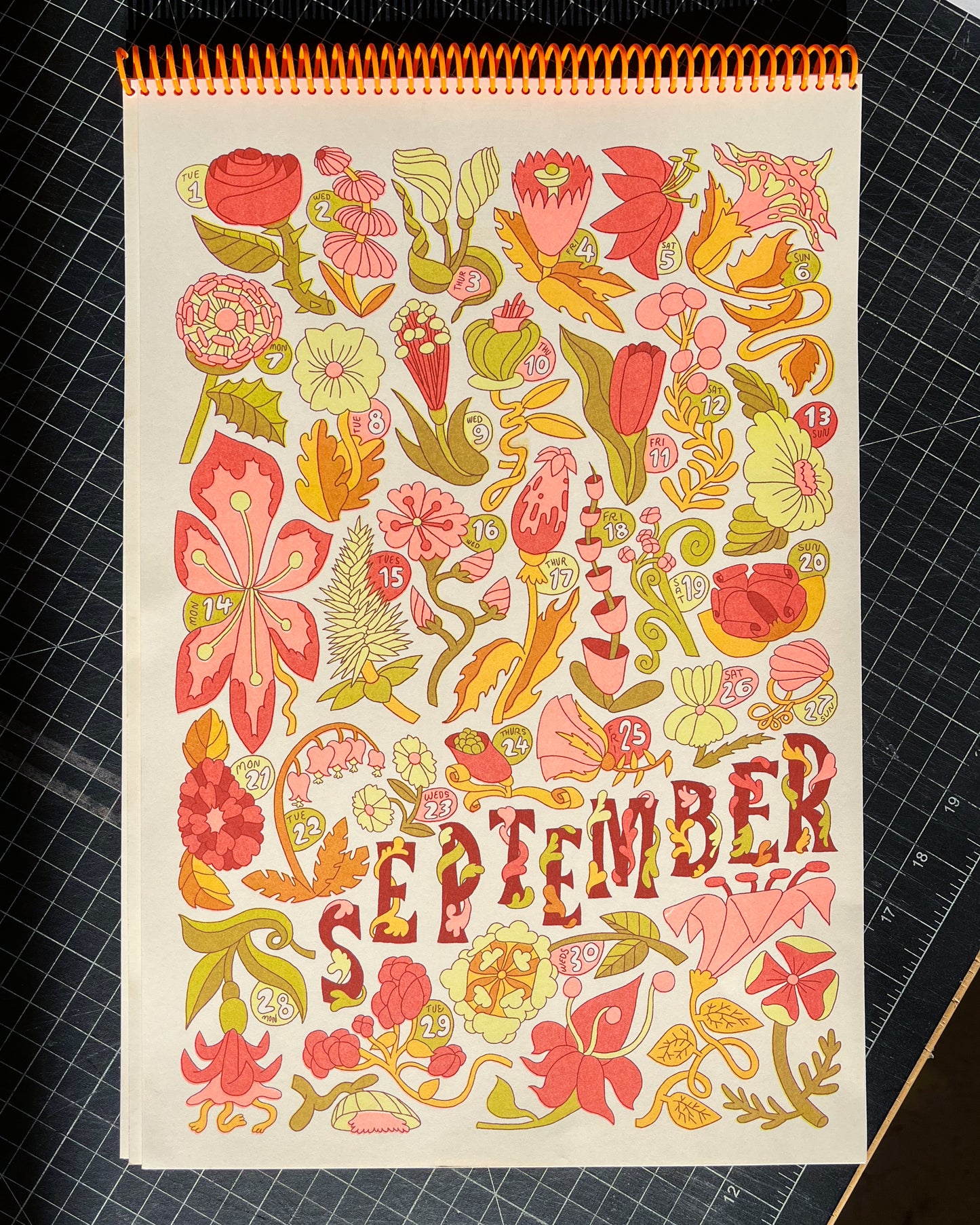 2026 Calendar Solo Prints: September