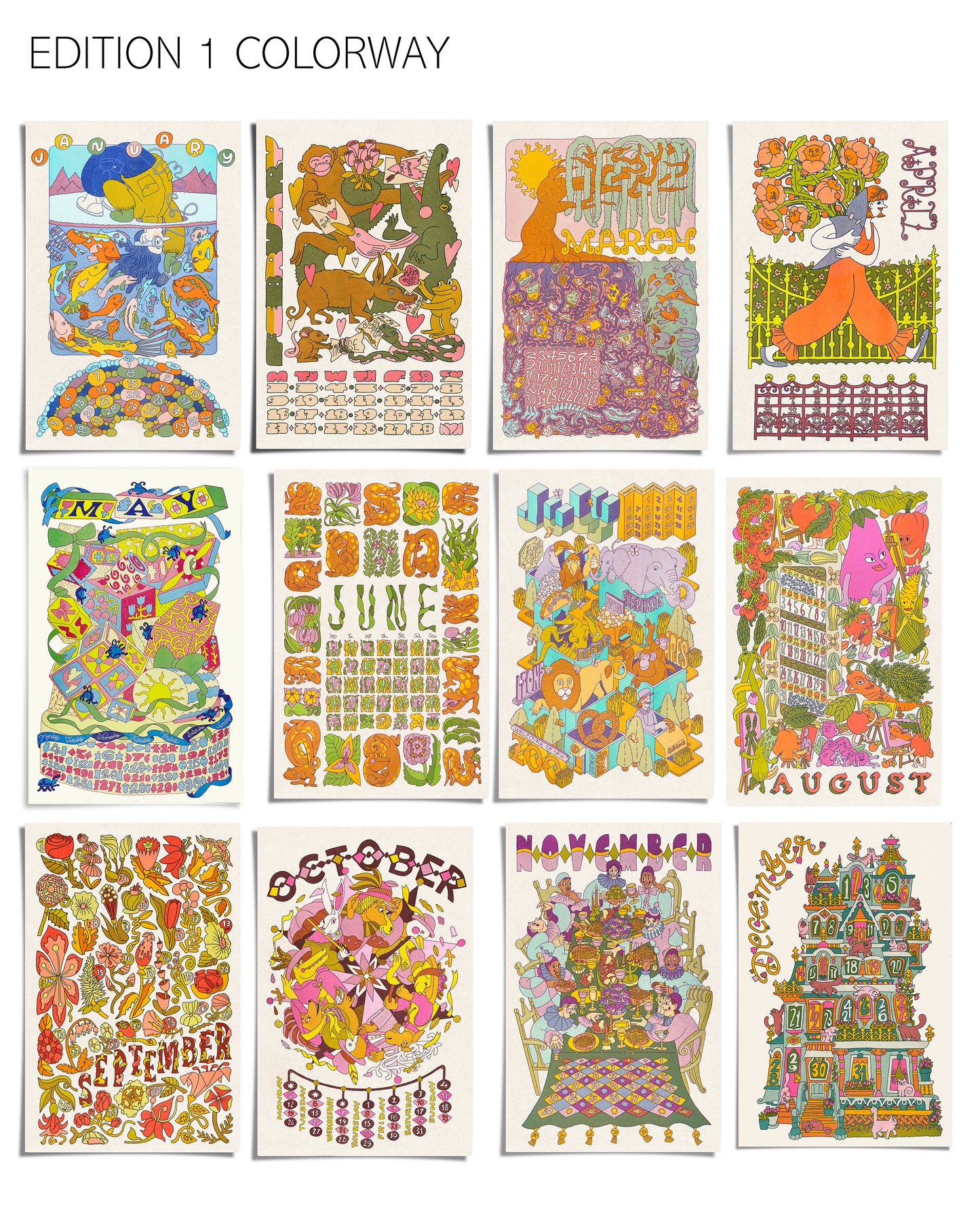 2026 Risograph Calendar RE-PRINTS!