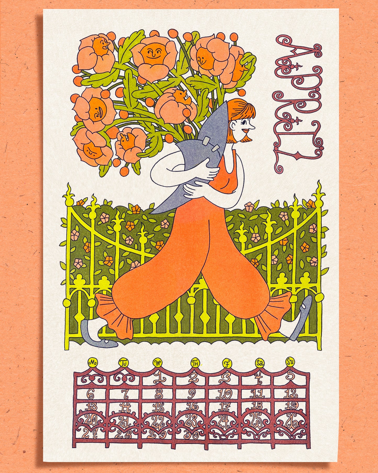 2026 Calendar Solo Prints: April