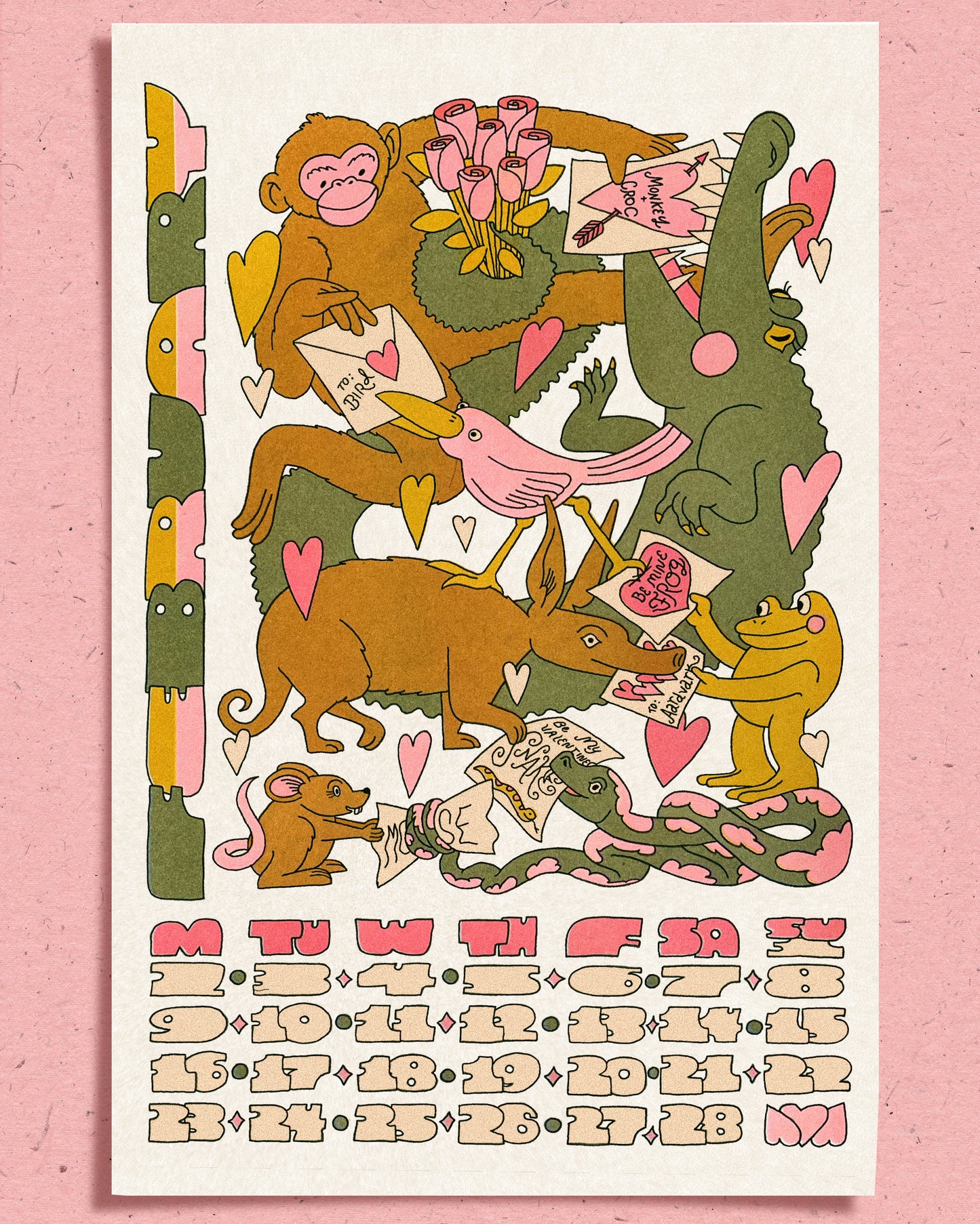 2026 Calendar Solo Prints: February