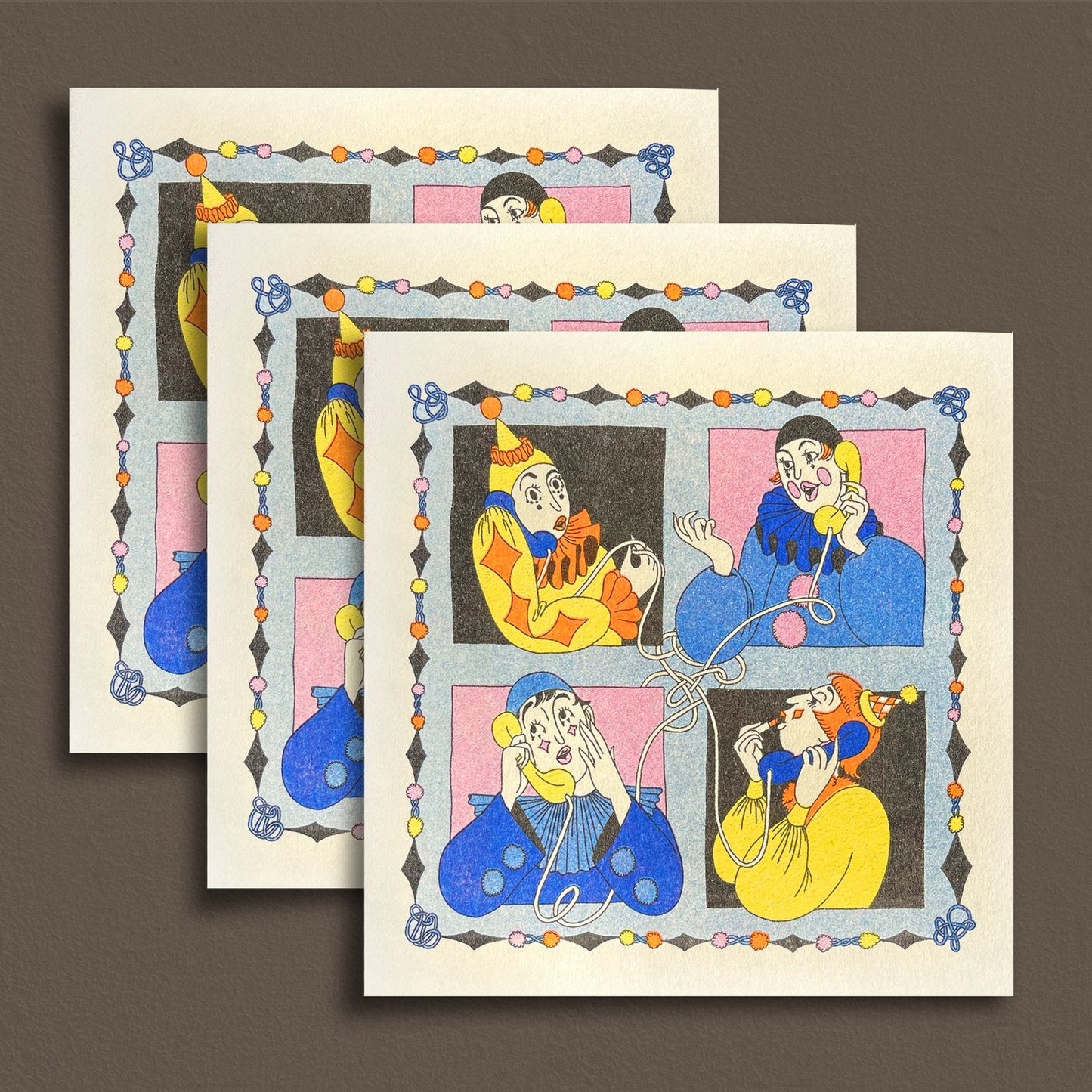 Clown Conference Call - Riso Minis Pack of 3