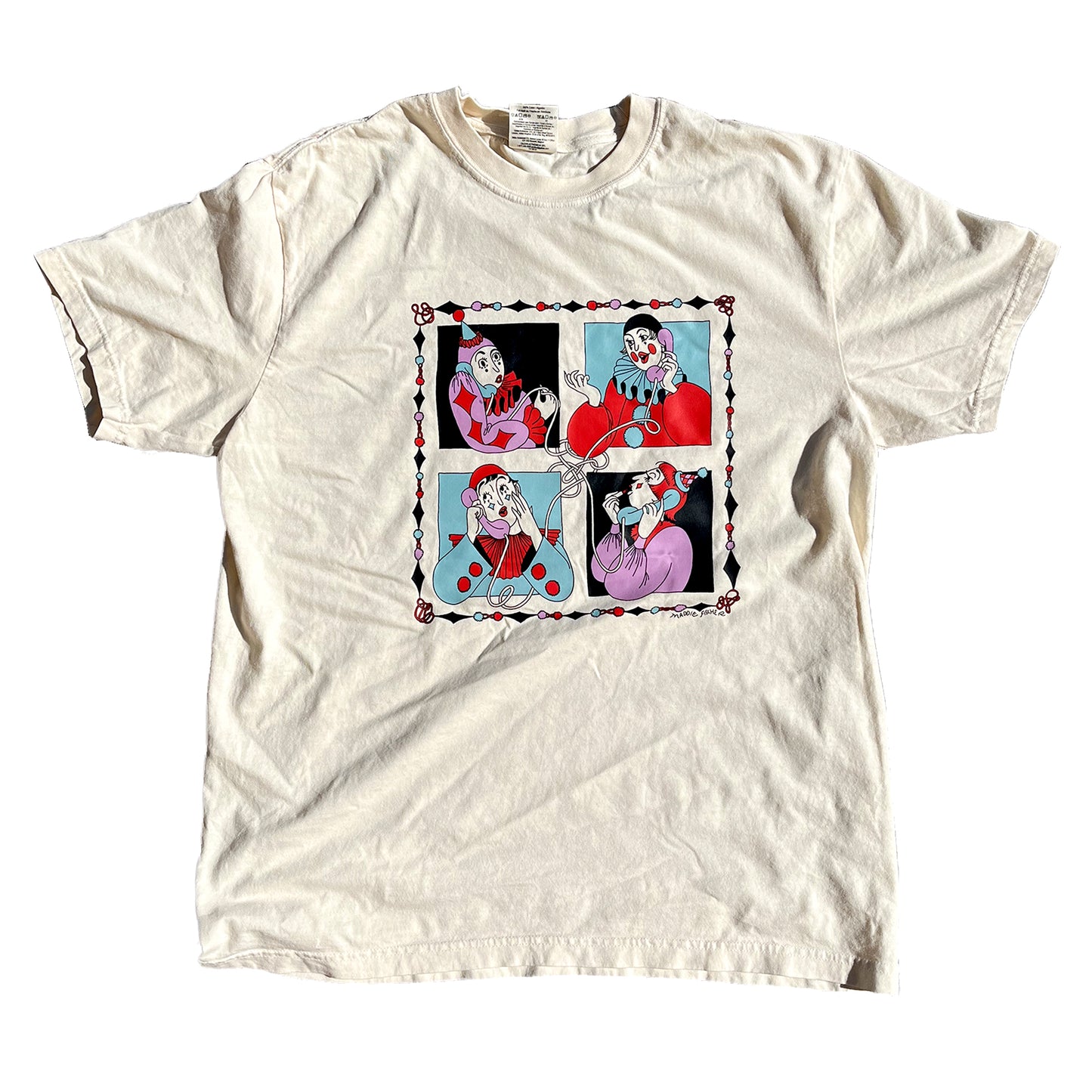 Clown Conference Call Shirt - Blue Poppy Orchid