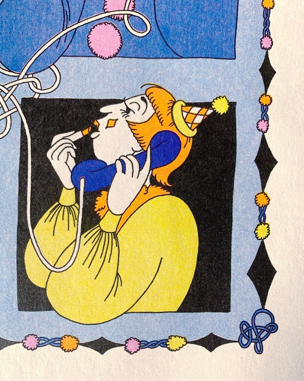 Riso Print: Clown Conference Call