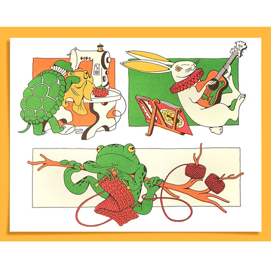 Riso Prints: Creature Hobbies