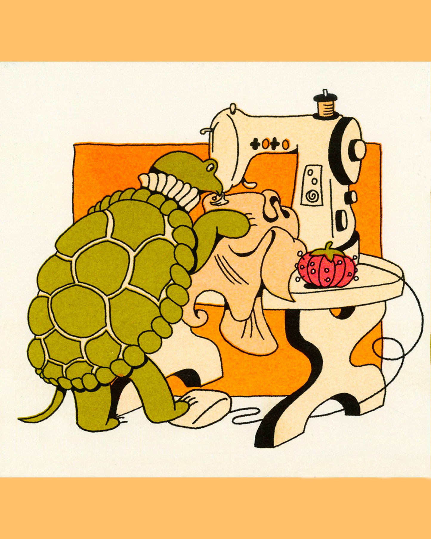 Riso Prints: Creature Hobbies in Olive + Peach