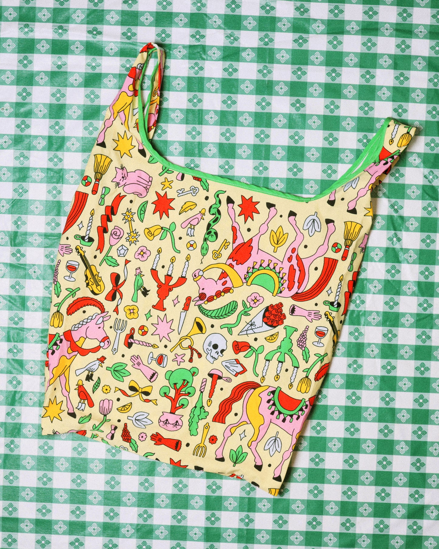 Horse Puzzle Shopping Tote