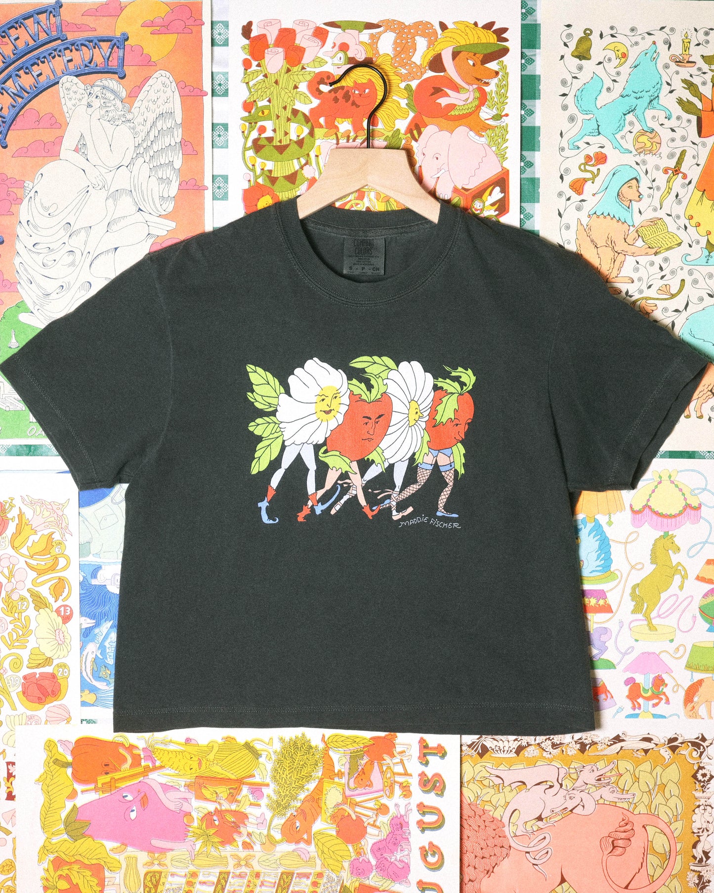 Garden Strut Boxy Tee in Pepper