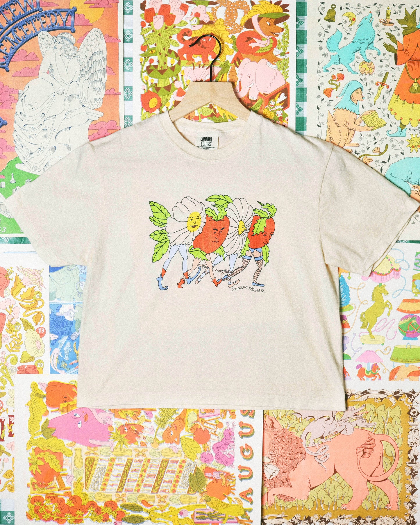 Garden Strut Boxy Tee in Ivory