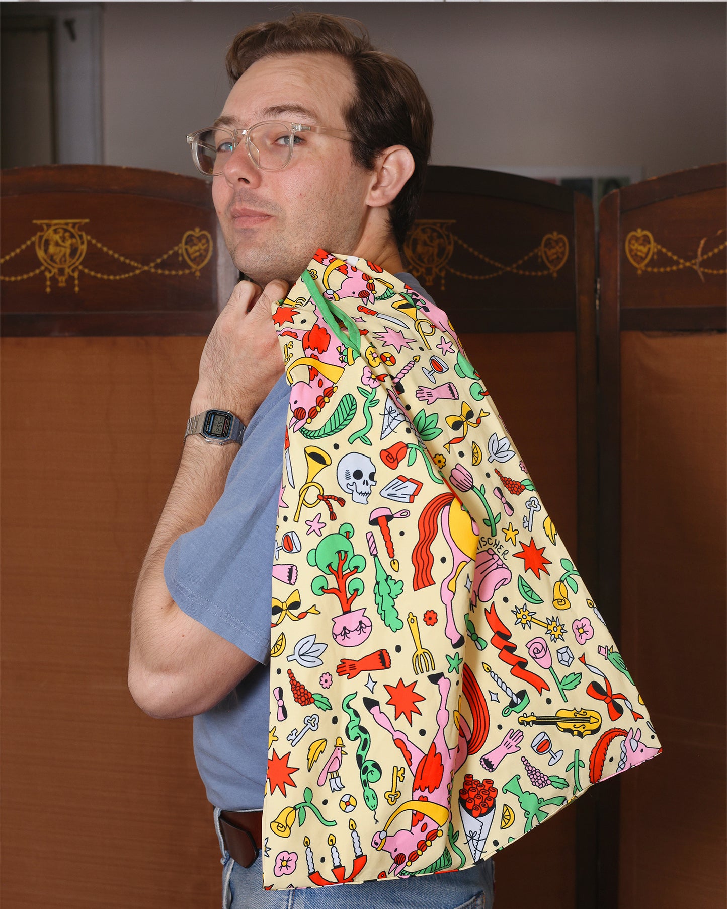 Horse Puzzle Shopping Tote