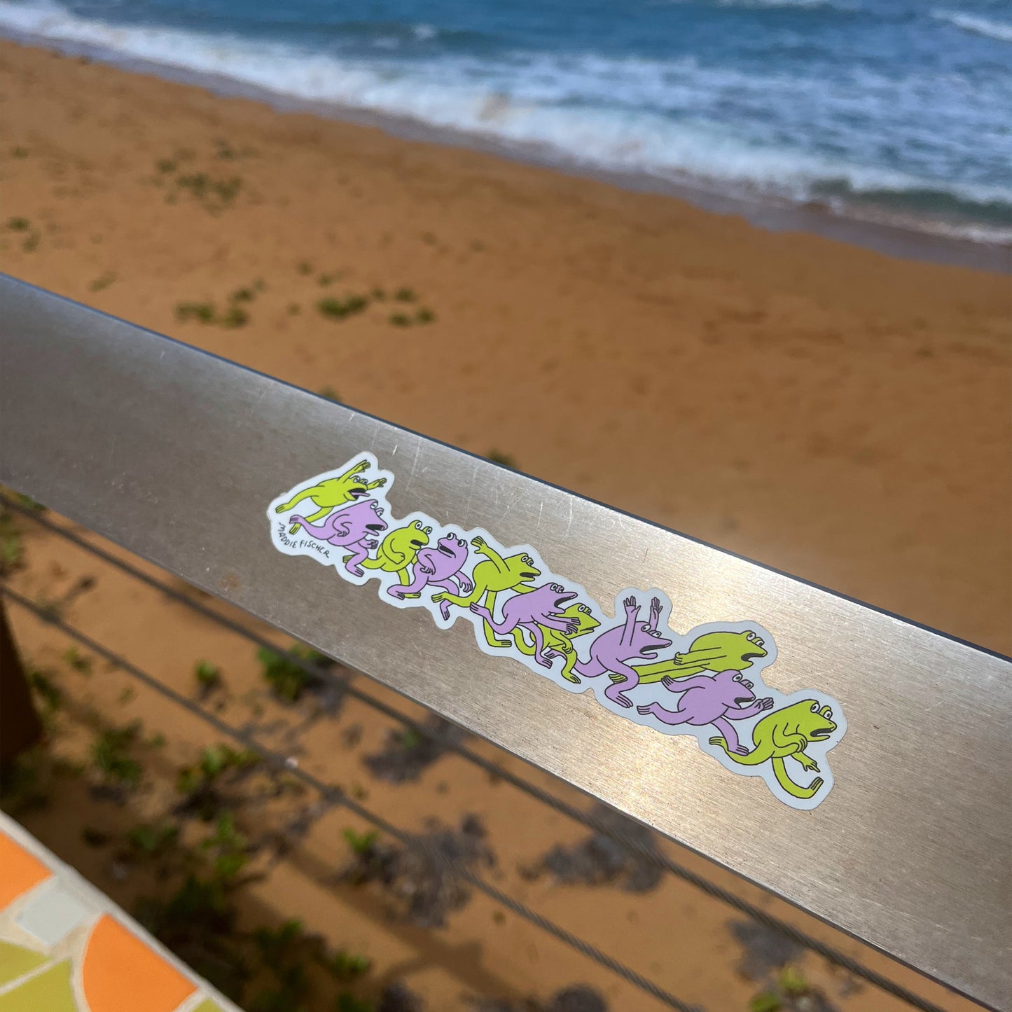 Frantic Frogs Sticker