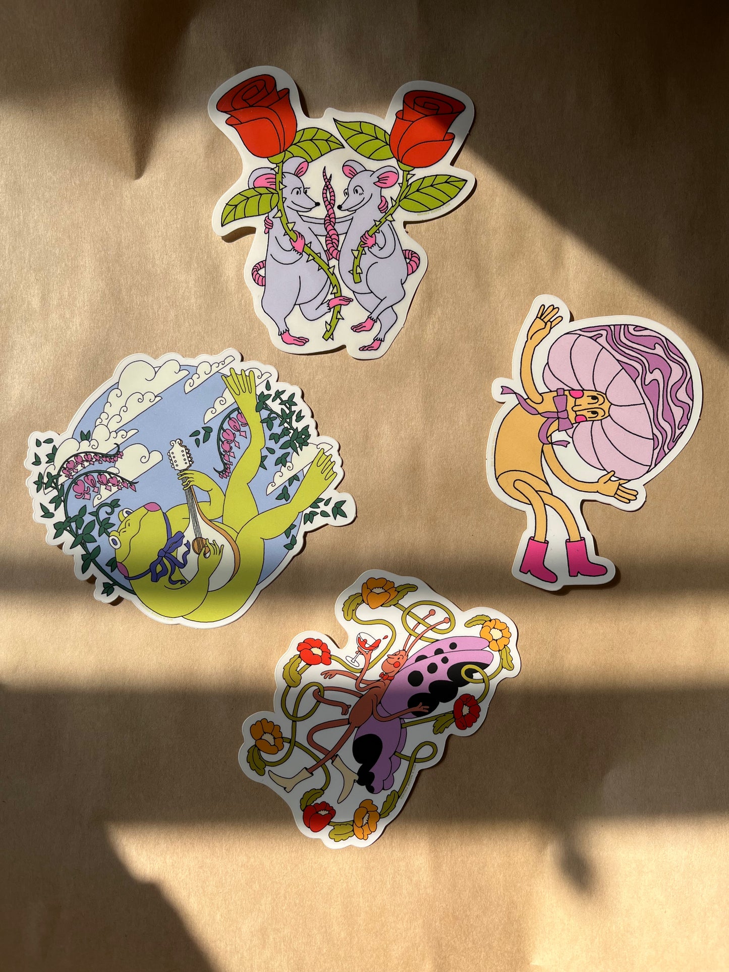 Butterfly Cheers Sticker