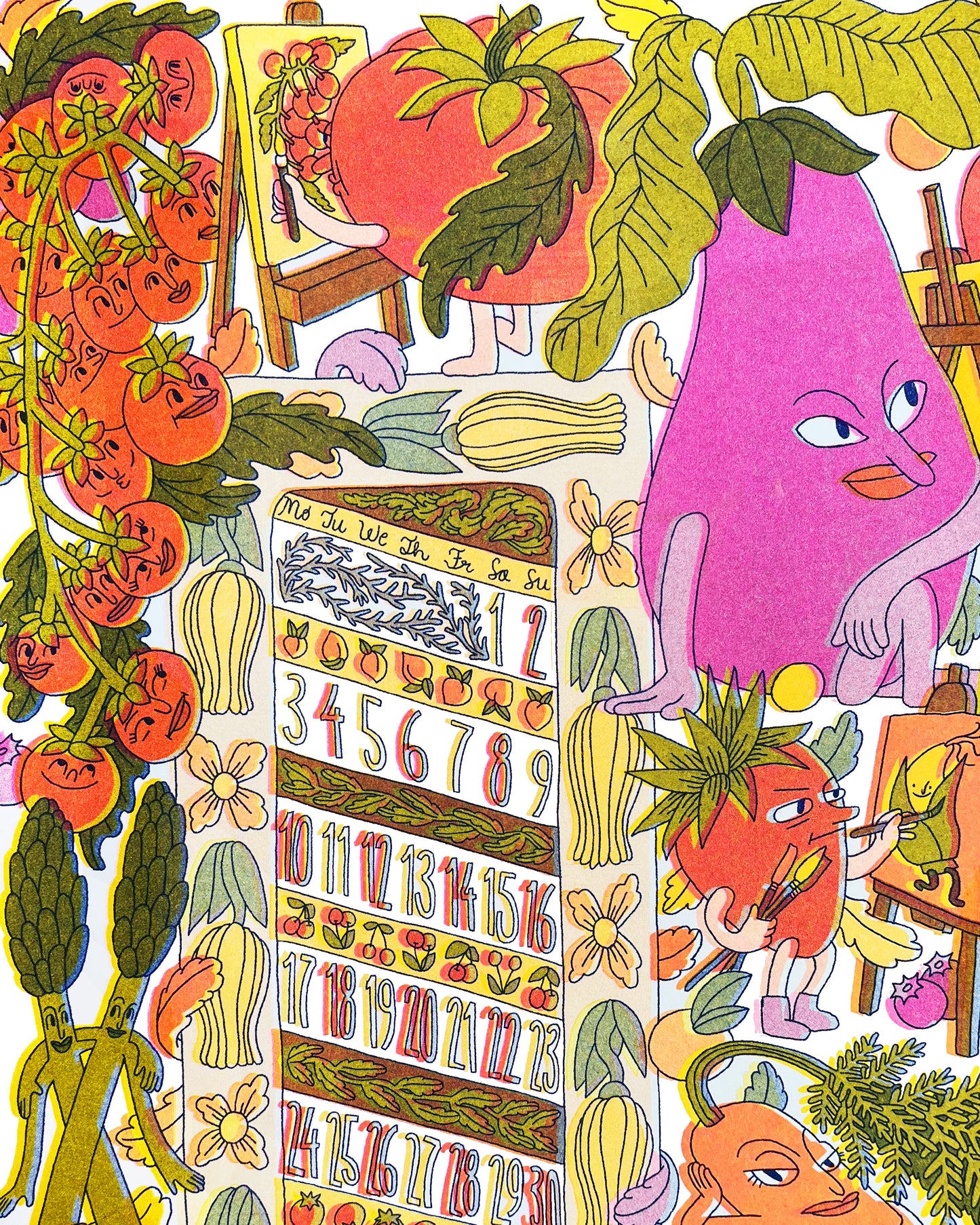 2026 Risograph Calendar: MISPRINTS!