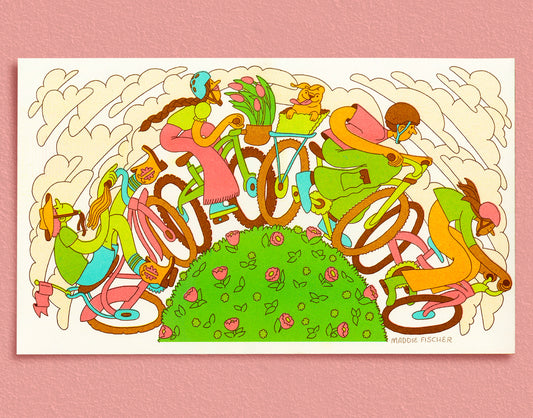 Riso Print: Bike Arc
