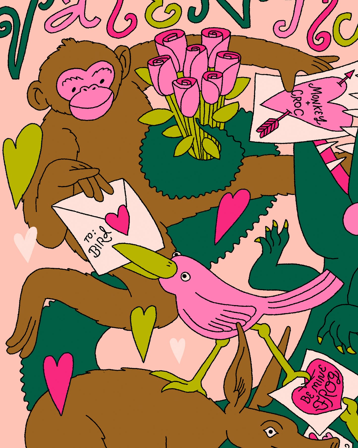 Valentines Creatures Card