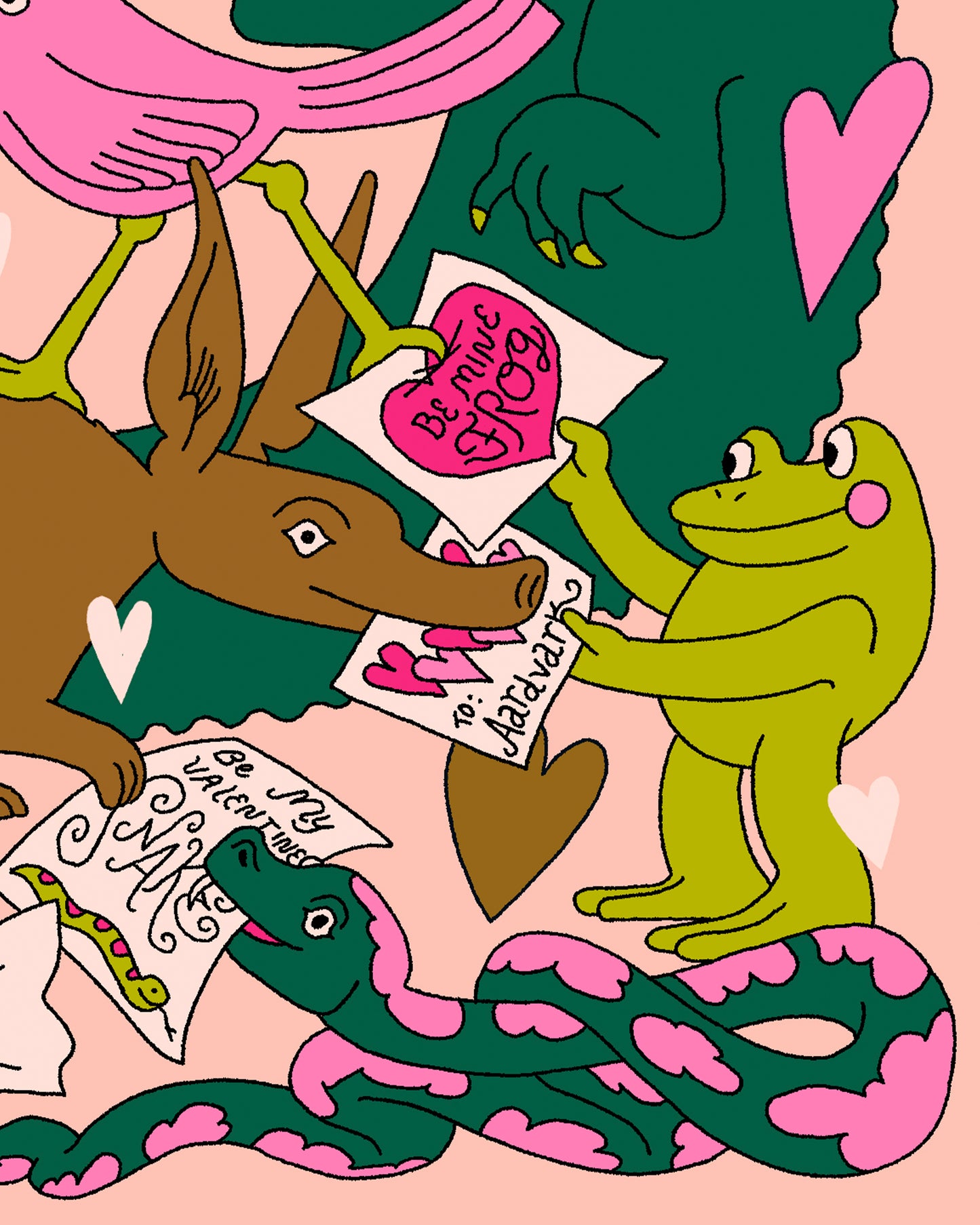 Valentines Creatures Card