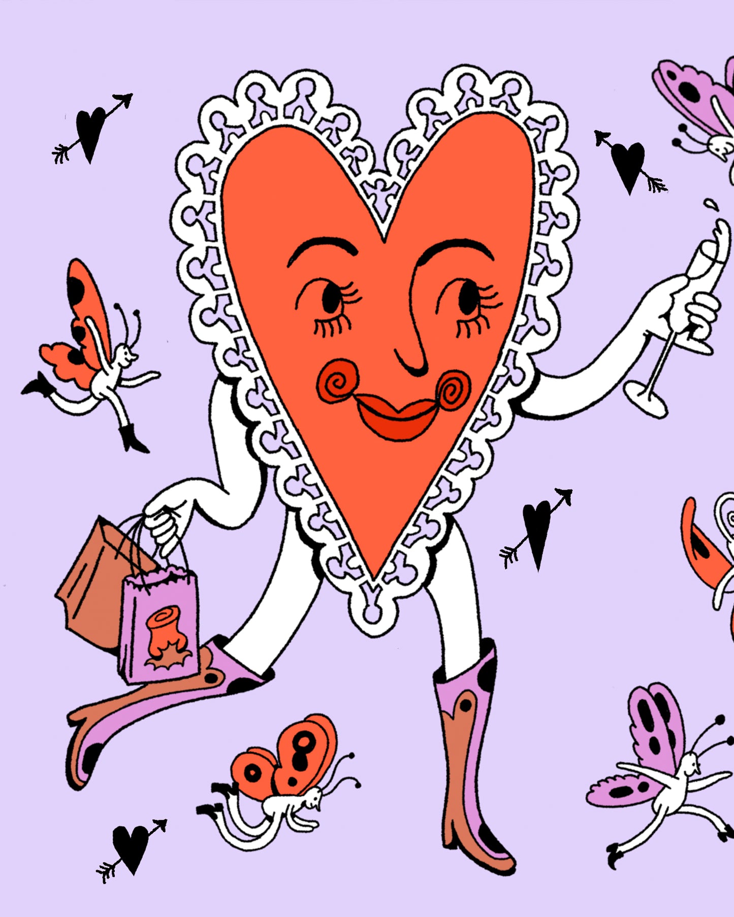 Valentines Hearts Card