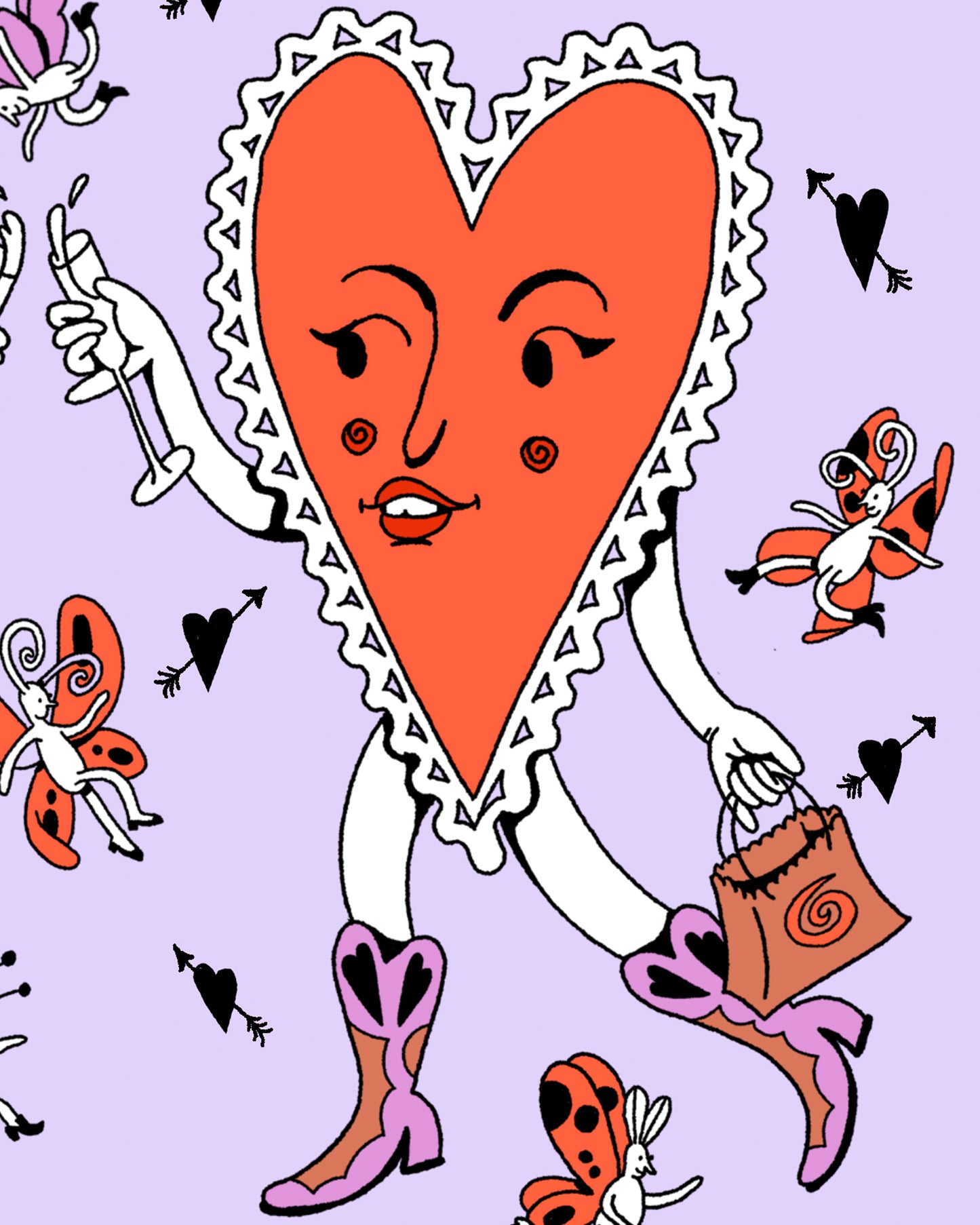 Valentines Hearts Card