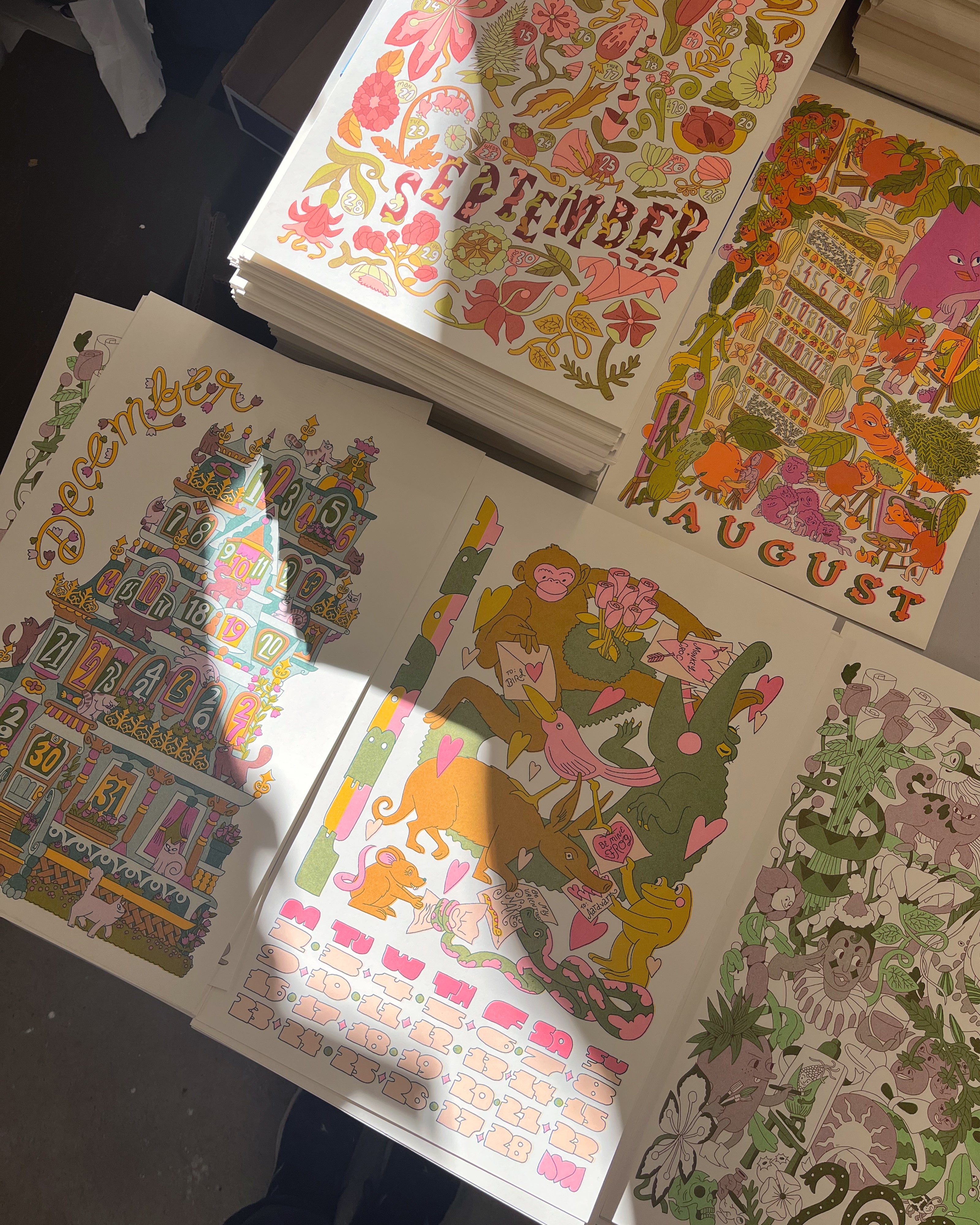 2026 Risograph Calendar RE-PRINTS! – Maddie Fischer