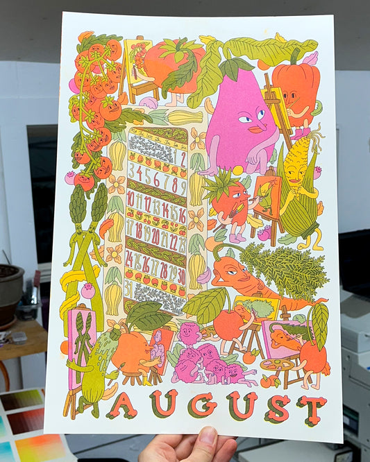 2026 Calendar Solo Prints: August