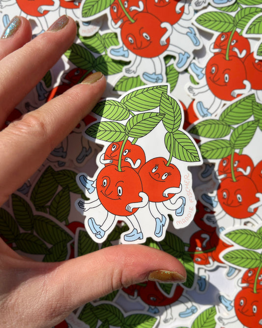 Cherry Trio Sticker