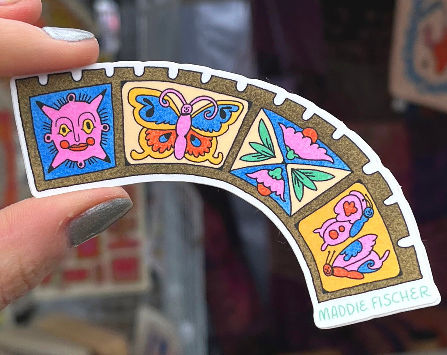 Curved Castle Panel Sticker